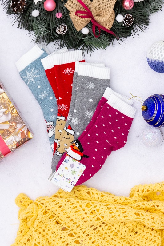 Шкарпетки дитячі "Новорічні" (зима)